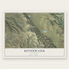 Bitterwater, California map print, the full design