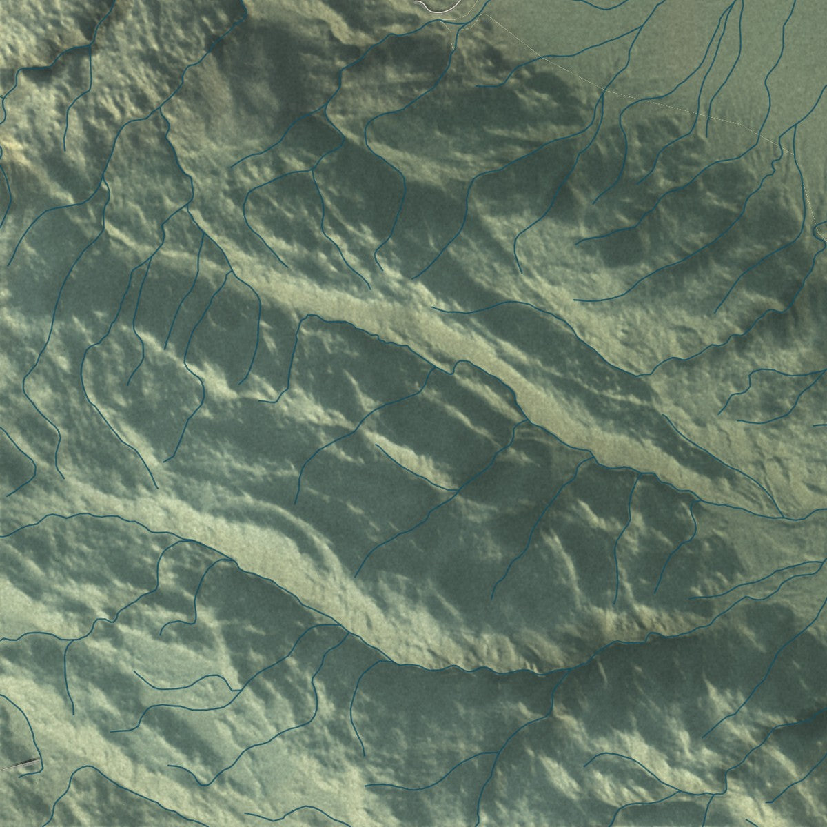 Close-up of the map of Borrego Springs, California print showing street and building detail