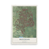 Map of Brentwood, California, 12 x 18 inch unframed archival matte print