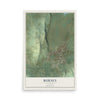 Map of Burney, California, 12 x 18 inch unframed archival matte print