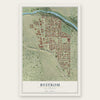 Bystrom, California map print, the full design