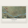 Cabazon, California map print, the full design