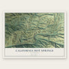California Hot Springs, California map print, the full design