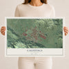 Map of Calistoga, California, 12 x 18 inch unframed archival matte print