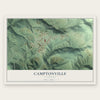 Camptonville, California map print, the full design