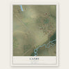 Canby, California map print, the full design