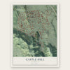 Castle Hill, California map print, the full design