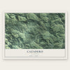 Cazadero, California map print, the full design