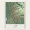 Clyde, California map print, the full design