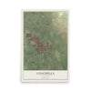 Map of Coachella, California, 12 x 18 inch unframed archival matte print
