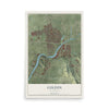 Map of Colton, California, 12 x 18 inch unframed archival matte print