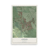 Map of Cotati, California, 12 x 18 inch unframed archival matte print