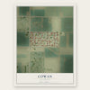 Cowan, California map print, the full design