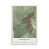 Map of Culver City, California, 12 x 18 inch unframed archival matte print