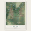 Del Rio, California map print, the full design