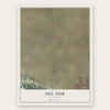 Del Sur, California map print, the full design