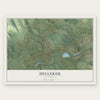 Delleker, California map print, the full design