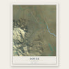 Doyle, California map print, the full design