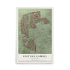 Map of East San Gabriel, California, 12 x 18 inch unframed archival matte print
