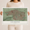 Map of East Whittier, California, 12 x 18 inch unframed archival matte print