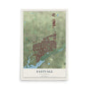 Map of Eastvale, California, 12 x 18 inch unframed archival matte print
