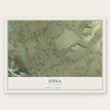 Edna, California map print, the full design