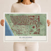 Map of El Segundo, California, 12 x 18 inch unframed archival matte print
