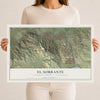 Map of El Sobrante, Riverside County, California, 12 x 18 inch unframed archival matte print