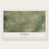 Elverta, California map print, the full design