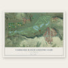 Fairbanks Ranch Country Club, California map print, the full design