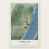 Fairhaven, California map print, the full design