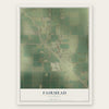 Fairmead, California map print, the full design