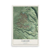 Map of Fairview, California, 12 x 18 inch unframed archival matte print