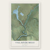 Fall River Mills, California map print, the full design