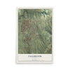 Map of Fallbrook, California, 12 x 18 inch unframed archival matte print