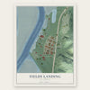 Fields Landing, California map print, the full design