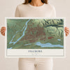 Map of Fillmore, California, 12 x 18 inch unframed archival matte print