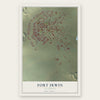 Fort Irwin, California map print, the full design