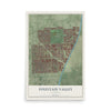 Map of Fountain Valley, California, 12 x 18 inch unframed archival matte print