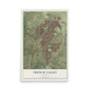 Map of French Valley, California, 12 x 18 inch unframed archival matte print