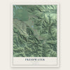 Freshwater, California map print, the full design