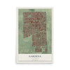 Map of Gardena, California, 12 x 18 inch unframed archival matte print