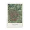 Map of Glendora, California, 12 x 18 inch unframed archival matte print