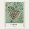 Grand Lake, California map print, the full design