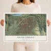 Map of Grand Terrace, California, 12 x 18 inch unframed archival matte print