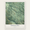 Greeley Hill, California map print, the full design