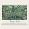 Green Valley, California map print, the full design