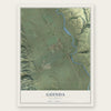 Guinda, California map print, the full design