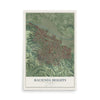 Map of Hacienda Heights, California, 12 x 18 inch unframed archival matte print