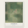 Hardwick, California map print, the full design